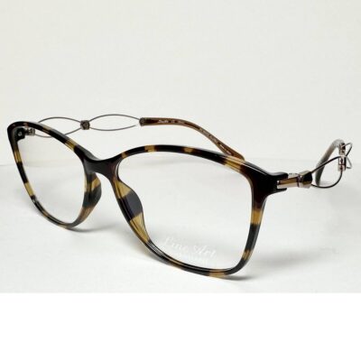 CHARMANT Line Art XL2101 DB Demi Brown Excellence Titanium Glasses Frame Made in Japan