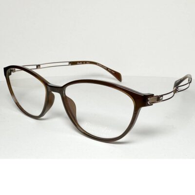 CHARMANT Line Art XL2094 Brown Excellence Titanium Glasses Frame Made in Japan