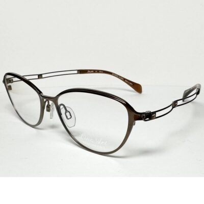 CHARMANT Line Art XL2092 Brown Excellence Titanium Glasses Frame Made in Japan
